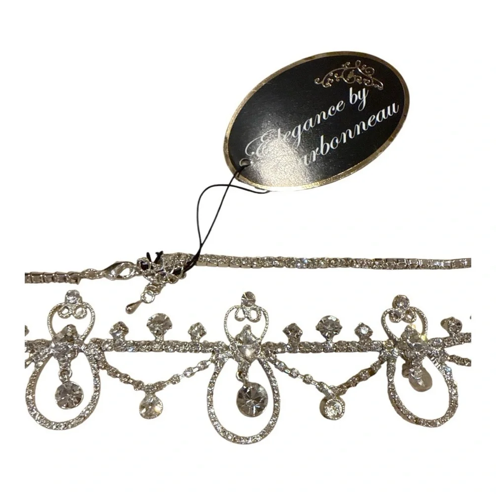 Elegant Silver Crystal Headband